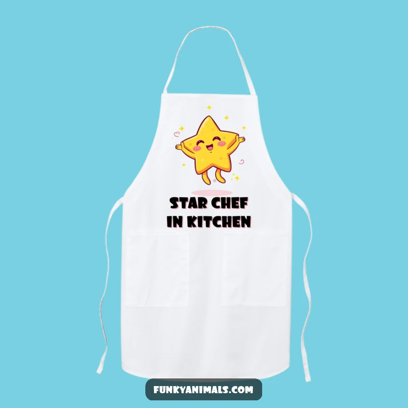 Funny Dancing Star Apron: Cook with Stellar Energy