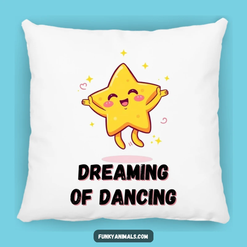 Cheery Funny Dancing Star Pillow: Add Radiant Comfort to Your Space