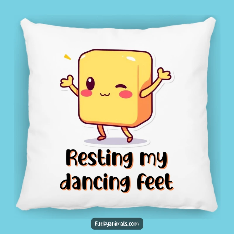 Funny Shimmy Block Character Pillow: Cozy Comfort with a Dance Twist