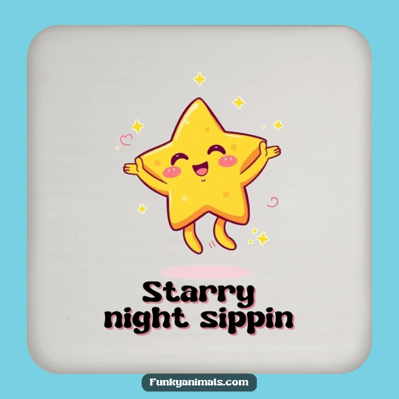 Funny Dancing Star Coasters: Protect Surfaces with Stellar Charm