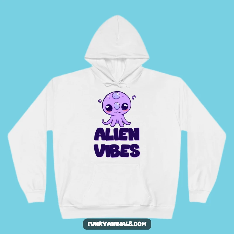 Cozy Funny Alien Wiggle Hoodie: Warmth from Another Galaxy!