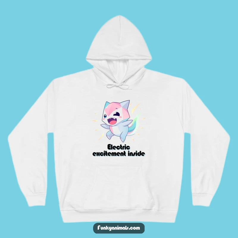 Funny Geometric Creature Hoodie: Stay Cozy While You Spin with This Glowing Design