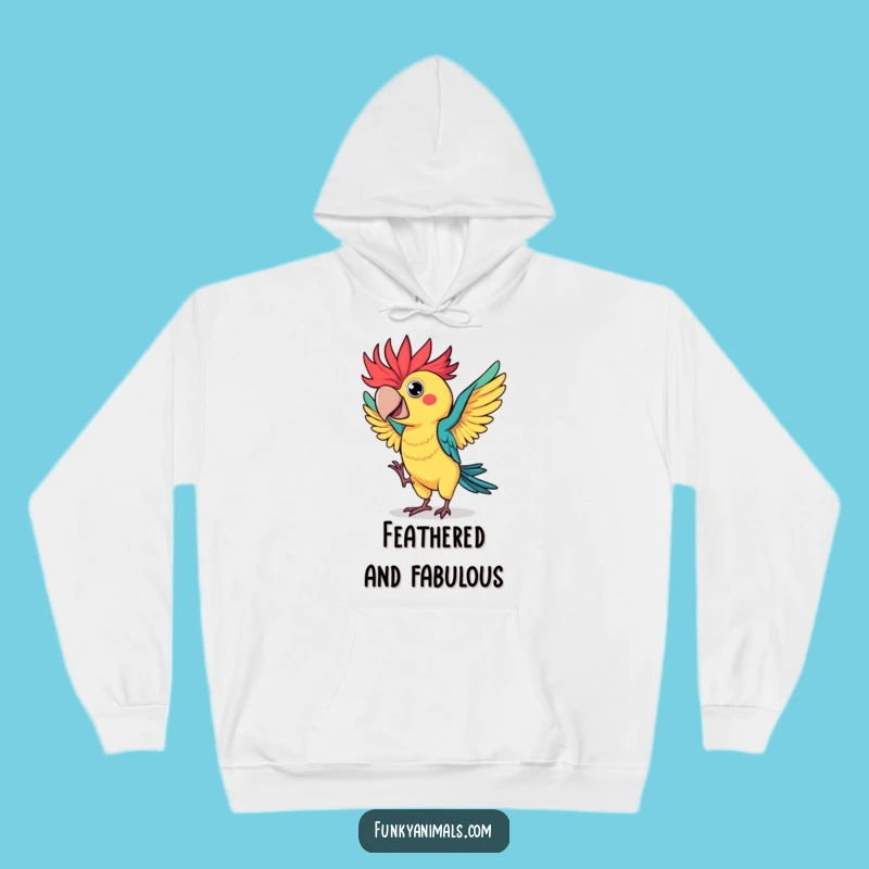 Funny Parrot Dance Hoodie: Wild Feathered Dancer, Cozy Hilarious Bird Gift