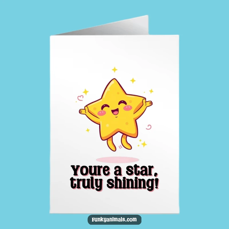 Free Printable Dancing Star Congrats Card: Humorous Downloadable