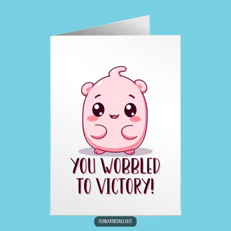 Free Printable Funny Squishy Card: Googly Eyes Congrats Wiggle