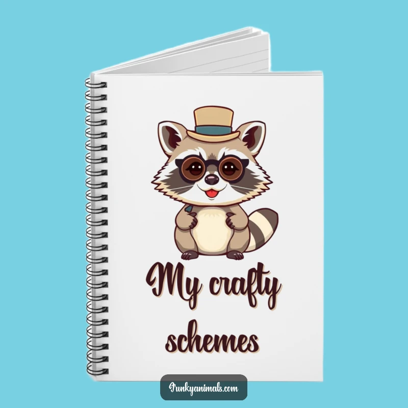 Funny Raccoon Gentleman Notebook: Jot Down Your Dapper Ideas!
