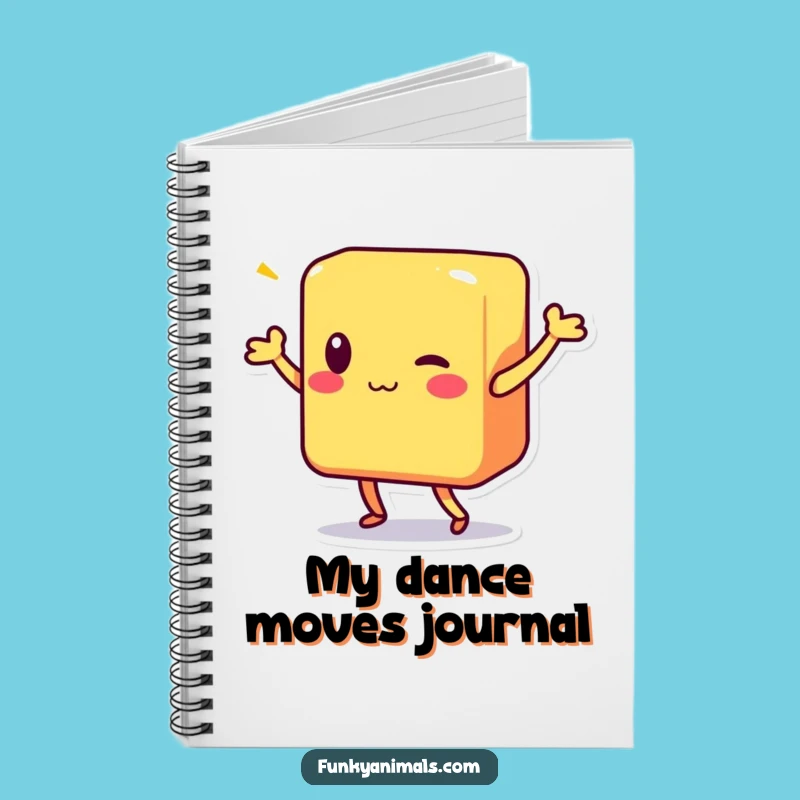 Funny Shimmy Block Character Notebook: Jot Down Ideas with a Dance