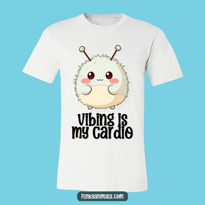 Funny Fuzzy Creature T-Shirt: Bopping with Joy and Style
