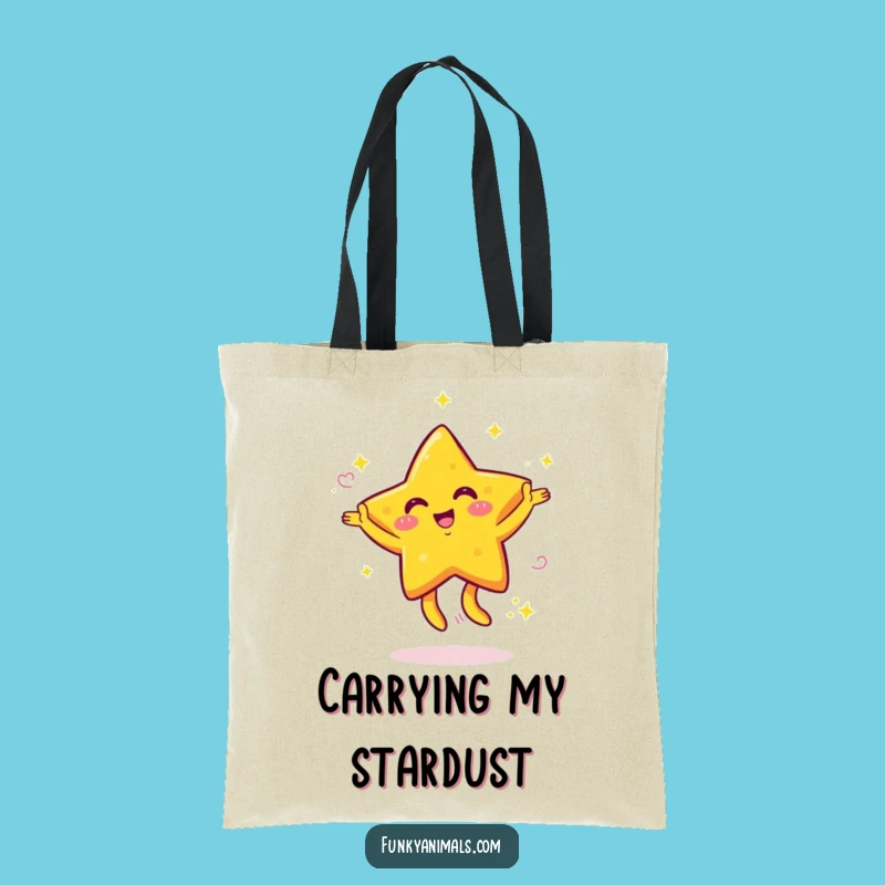 Funny Dancing Star Tote Bag: Carry Your Energy and Essentials